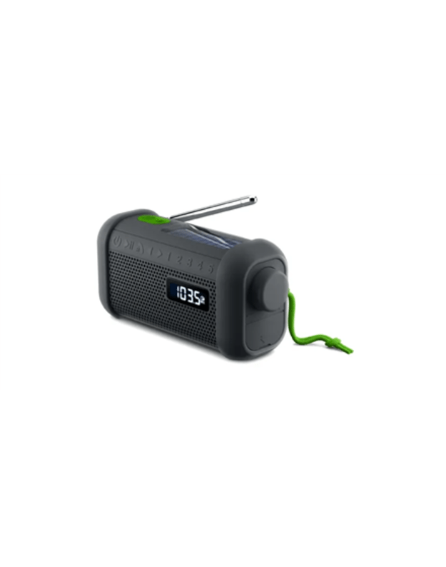 Muse Portable Solar Radio with Crank & Flashlight | Muse