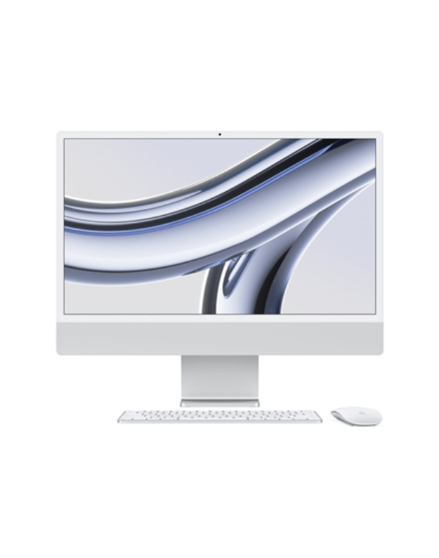 Apple iMac 24” 4.5K Retina, Apple M3 8C CPU, 10C GPU/8GB/512GB SSD/Silver/RUS | Apple