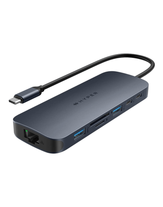 Hyper HyperDrive EcoSmart Gen.2 Dual HDMI USB-C 11-in-1 Hub w 140 W PD3.1 Pass-Thru - For MST enabled devices | Hyper
