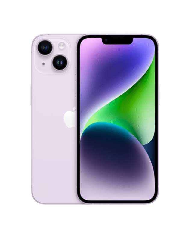 Apple | iPhone 14 | Purple | 6.1 | Super Retina XDR | Apple | A15 Bionic | Internal RAM 6 GB | 256 GB | Dual SIM | Nano-SIM | 3G | 4G | 5G | Main camera 12+12 MP | Secondary camera 12 MP | iOS | 16 | 3279 mAh