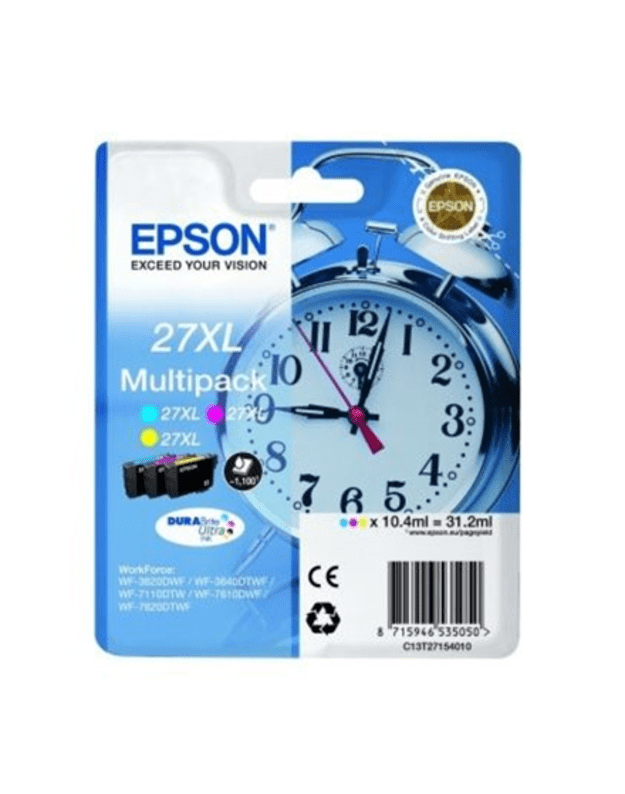 Epson Cartridge Multipack | T2715 | Ink Cartridge | Cyan, Magenta, Yellow