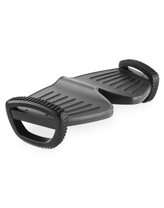 Digitus | DA-90412 | Active Ergonomic Footrest | Black | Depth 277 mm | Height 135 mm | Plastic | Gentle movements promote health 2 rocker functions by easy rotation Large or small rocking movements are possible (slow/fast) Can also be used as a raised fo