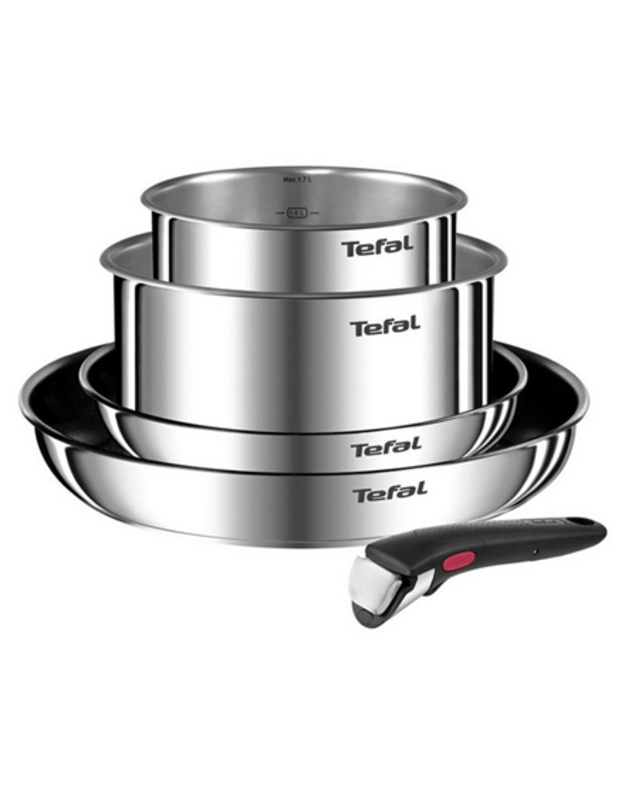 Tefal L897S574 Pots and Pans Set Ingenio Emotion, 5 pcs, Stainless steel | TEFAL