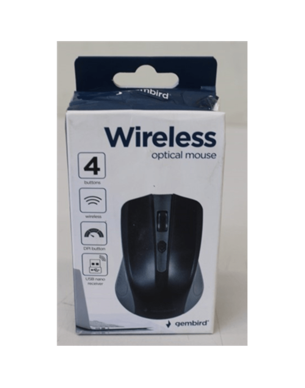 SALE OUT.Gembird MUSW-4B-04-GB Wireless optical Mouse, Spacegrey/black Gembird MUSW-4B-04-GB 2.4GHz Wireless Optical Mouse Optical Mouse USB Spacegrey/Black DAMAGED PACKAGING, SCRATCHES ON TOP | 2.4GHz Wireless Optical Mouse | MUSW-4B-04-GB | Optical Mous