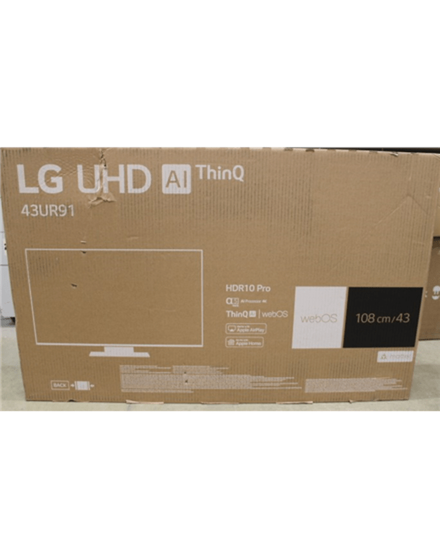 LG | 43UR91003LA | 43 (109 cm) | Smart TV | webOS 23 | UHD 4K | DAMAGED PACKAGING