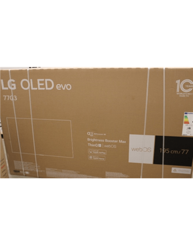 LG | OLED77G33LA | 77 (195 cm) | Smart TV | webOS 23 | 4K UHD OLED | DAMAGED PACKAGING
