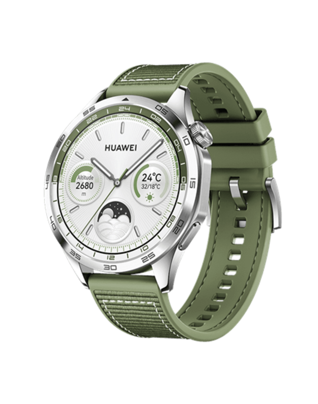 GT 4 | 4 | Smart watch | GPS (satellite) | AMOLED | 46 mm | 46mm | Waterproof | Green Woven