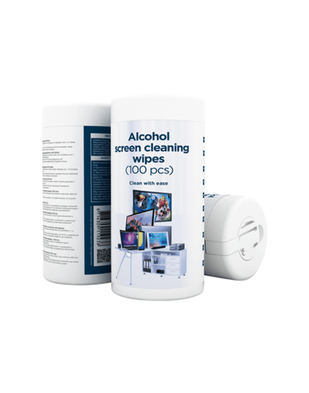 Gembird | Alcohol Screen Cleaning Wipes (100 pcs) | CK-AWW100-01 | Screen cleaning wipes