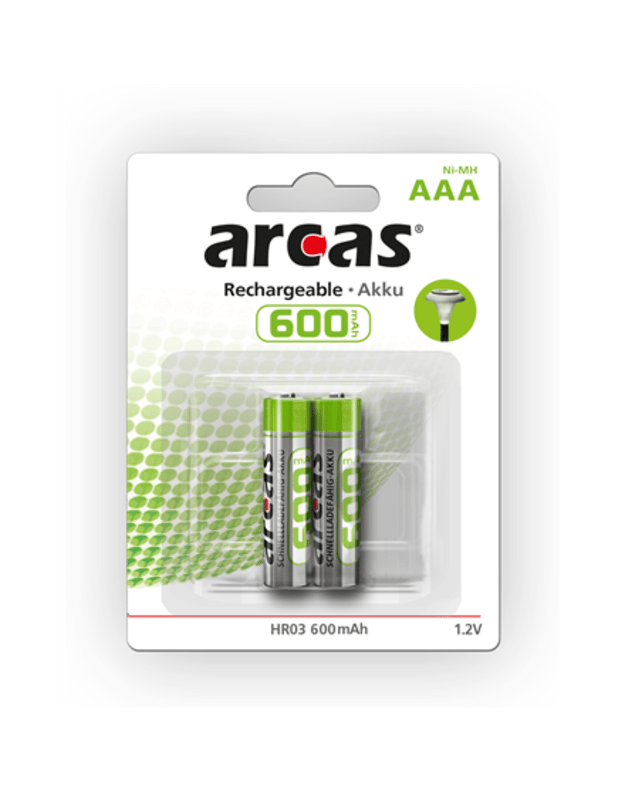 ARCAS NI-MH R03 MICRO AAA 600mA BP2 | Arcas