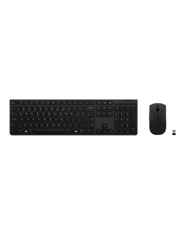 Lenovo | Professional Wireless Rechargeable Keyboard and Mouse Combo | Keyboard and Mouse Set | Wireless | Mouse included | Estonia | Bluetooth | Grey