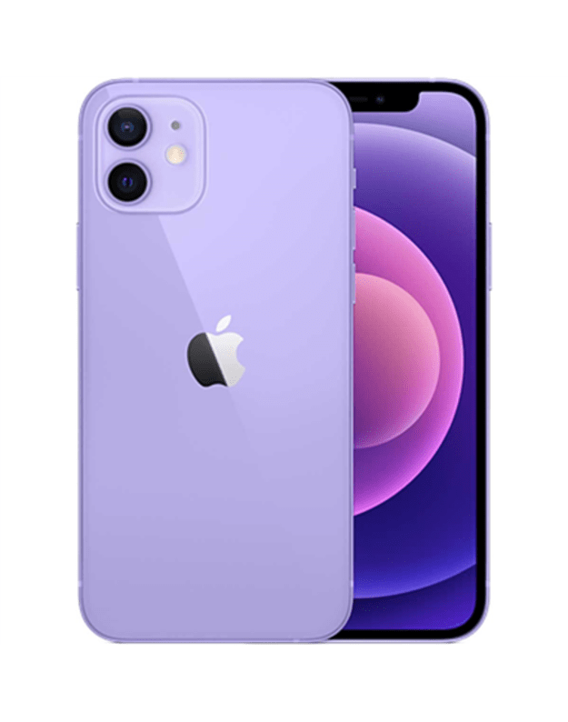 Apple | iPhone 12 | Purple | 6.1 | Super Retina XDR OLED | Apple | A14 Bionic | Internal RAM 4 GB | 64 GB | Dual SIM | Nano-SIM | 3G | 4G | 5G | Main camera 12+12 MP | Secondary camera 12 MP | iOS | 14.1 | 2815 mAh