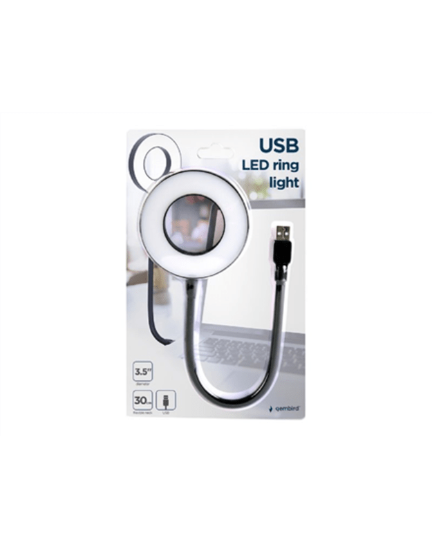 Gembird | NL-LEDRING-01 USB LED ring light | White 6500K | N/A