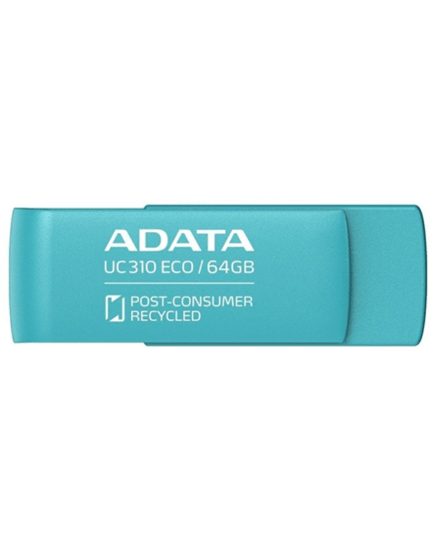 ADATA | USB Flash Drive | UC310 ECO | 64 GB | USB 3.2 Gen1 | Green