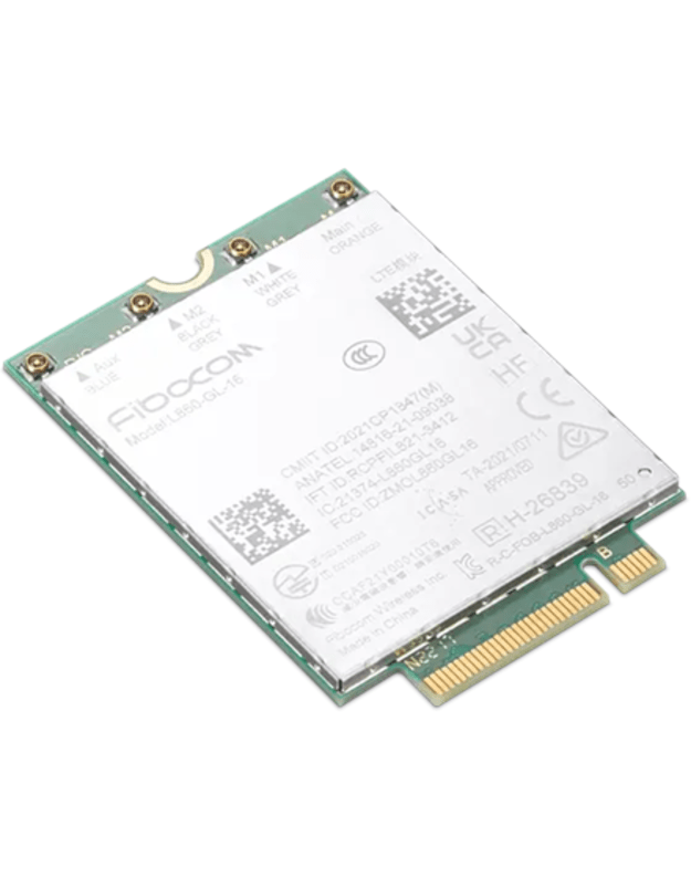 Lenovo | 4G LTE CAT16 M.2 WWAN Module | ThinkPad Fibocom L860-GL-16 | X13 Gen 4 (Intel &AMD), P16V Gen 4 (Intel), P1 Gen 6 (Intel)