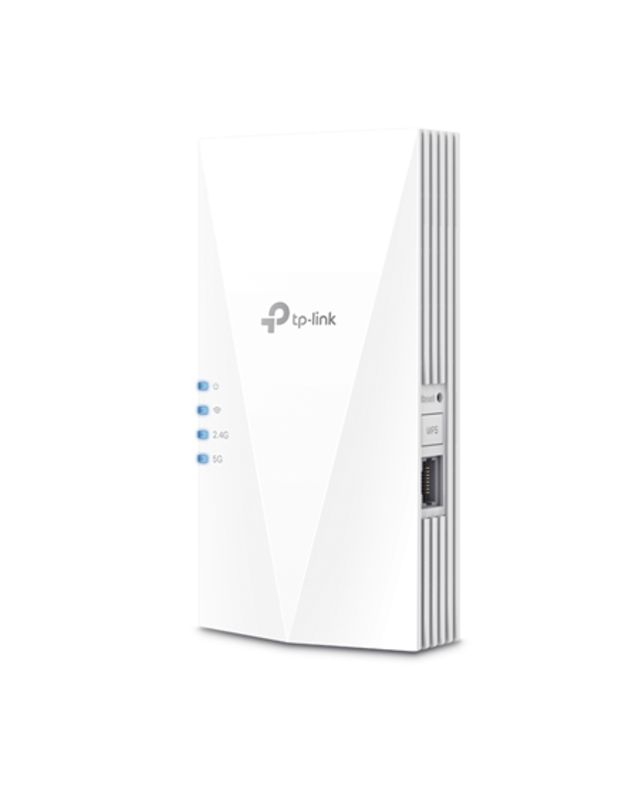 TP-LINK | RE600X | AX1800 Wi-Fi 6 Range Extender | 802.11ax | 2.4GHz/5GHz | Mbit/s | Mbit/s | Ethernet LAN (RJ-45) ports 1 | MU-MiMO Yes | no PoE | Antenna type 2xInternal