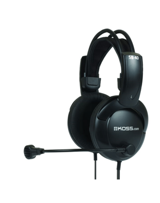 Koss | SB40 | Headphones | Wired | On-Ear | Microphone | Black