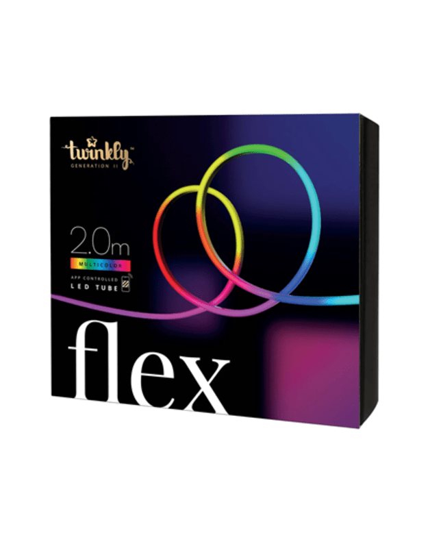 Twinkly Flex 288 LED RGB Twinkly | Flex Smart LED Tube Starter Kit 300 RGB (Multicolor), 3m, White | RGB – 16M+ colors