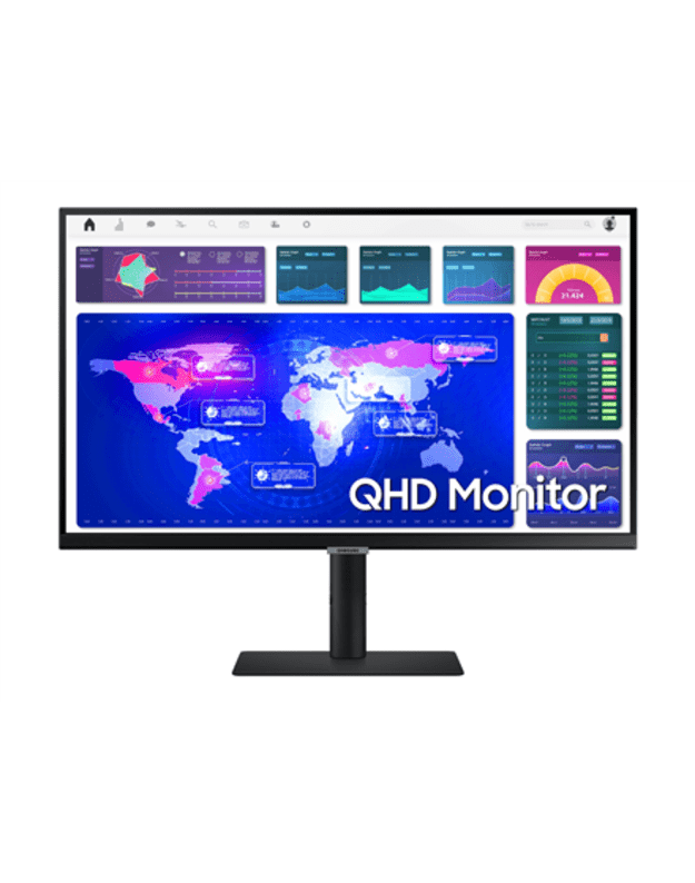 Samsung | Monitor | LS27A600UUUXEN | 27 | IPS | QHD | 16:9 | Warranty month(s) | 5 ms | 300 cd/m² | Black | HDMI ports quantity 1 | 75 Hz