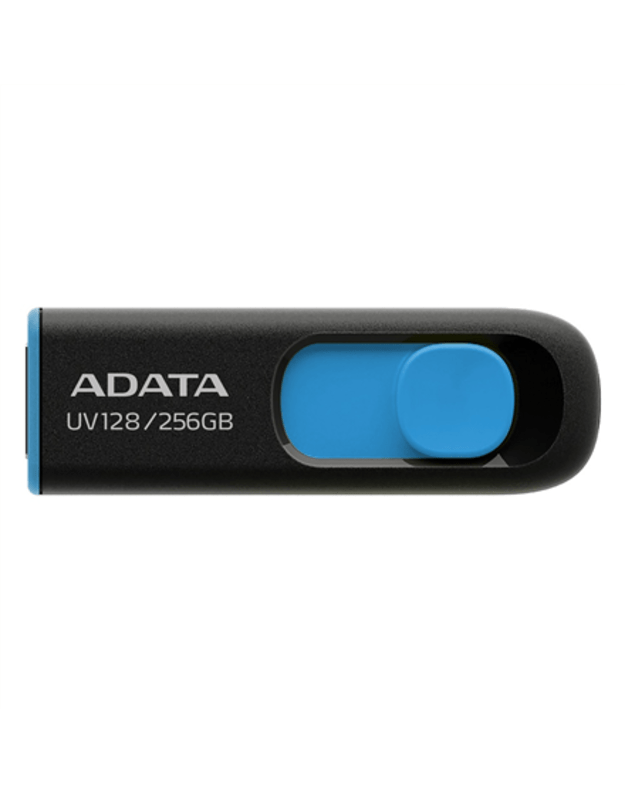 ADATA AUV128 256GB USB Flash Drive, Black/Blue ADATA