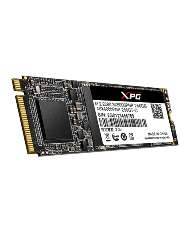 ADATA | XPG SX6000 Pro PCIe Gen3x4 | 256 GB | SSD interface M.2 NVME | Read speed 2100 MB/s | Write speed 1200 MB/s