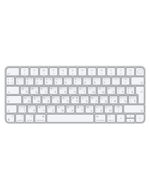 Apple Magic Keyboard with Touch ID MK293RS/A Compact Keyboard Wireless Magic Keyboard with Touch ID delivers a remarkably comfortable and precise typing experience. It’s also wireless and rechargeable, with an incredibly long-lasting internal batter