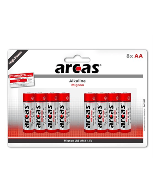 Arcas AA/LR6 Alkaline 8 pc(s)