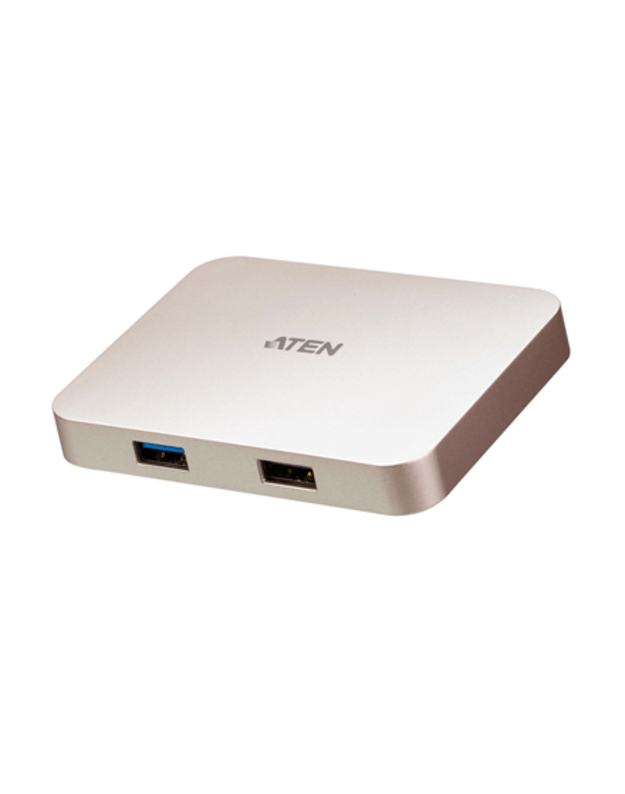Aten USB-C 4K Ultra Mini Dock with Power Pass-through USB 3.0 (3.1 Gen 1) ports quantity 1 USB 2.0 ports quantity 1 HDMI ports quantity 1 USB 3.0 (3.1 Gen 1) Type-C ports quantity 1