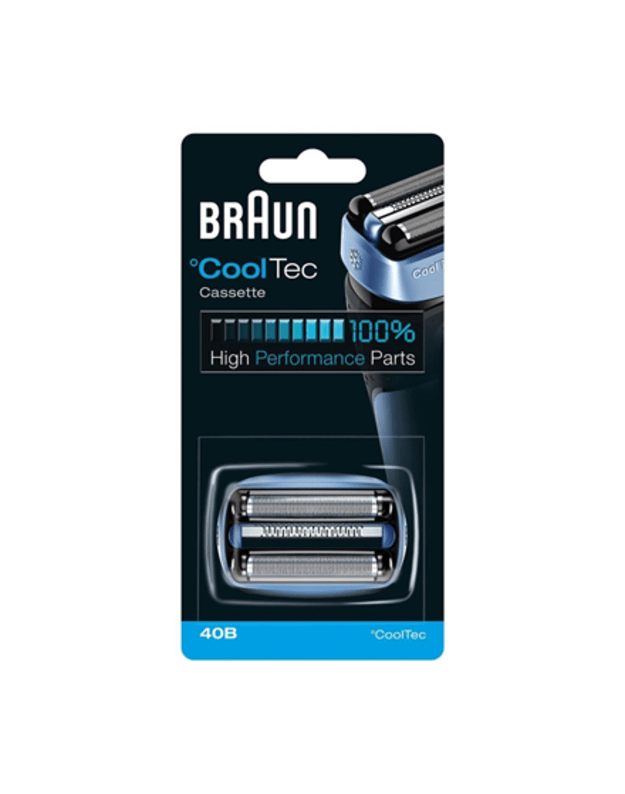 Braun CoolTec Combi Pack Cassette replacement head 40B Blue Number of shaver heads/blades 1