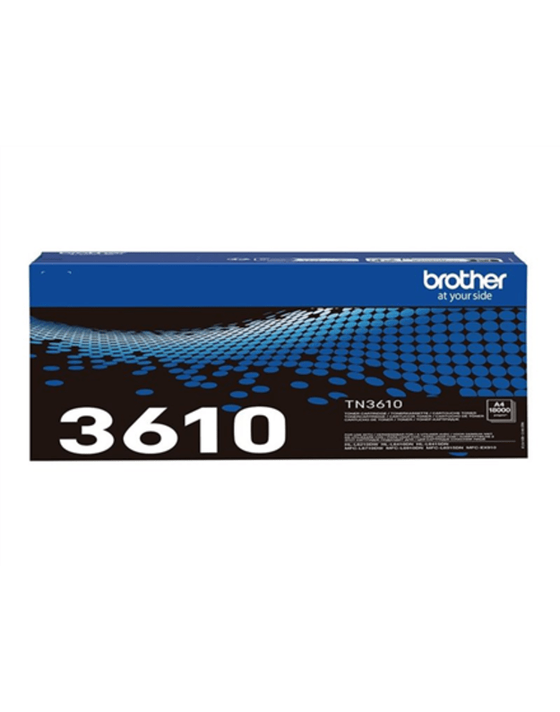 Brother TN-3610 Genuine Toner Cartridge, Black