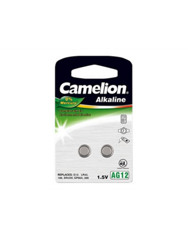 Camelion AG12/LR43/LR1142/386 Alkaline Buttoncell 2 pc(s)
