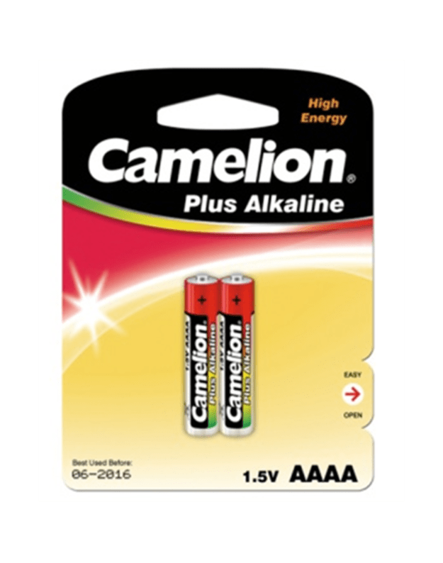 Camelion Plus Alkaline AAAA 1.5V (LR61), 2-pack (for toys, remote control and similar devices) Camelion