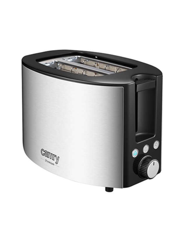 Camry | CR 3215 | Toaster | Power 1000 W | Number of slots 2 | Housing material Stainless steel | Black/Stainless steel