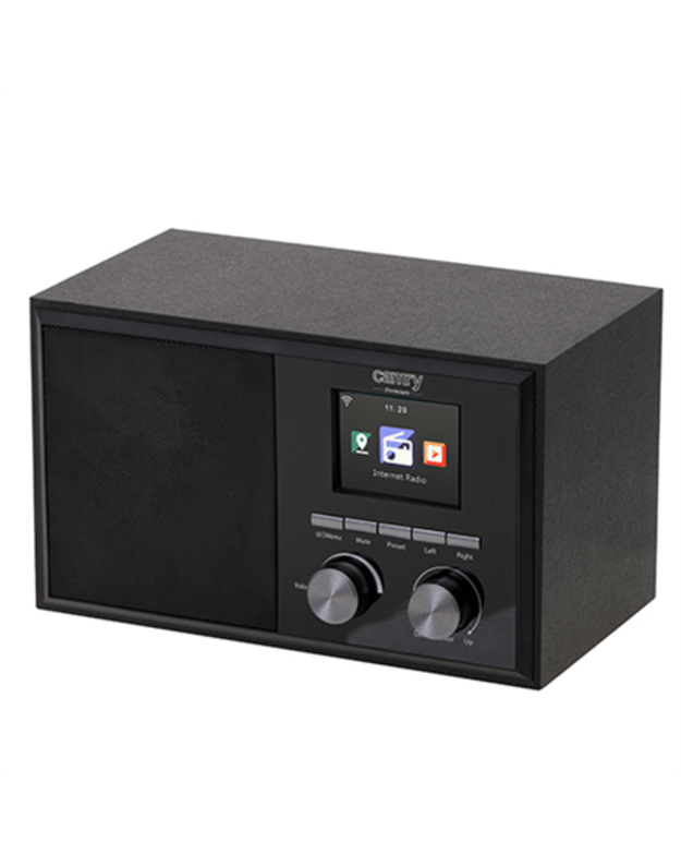 Camry Internet radio CR 1180 AUX in Black Alarm function