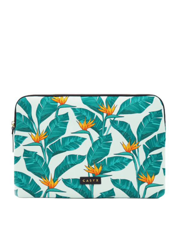 Casyx | Fits up to size 13 ”/14 | Casyx for MacBook | SLVS-000008 | Sleeve | Birds of Paradise | Waterproof