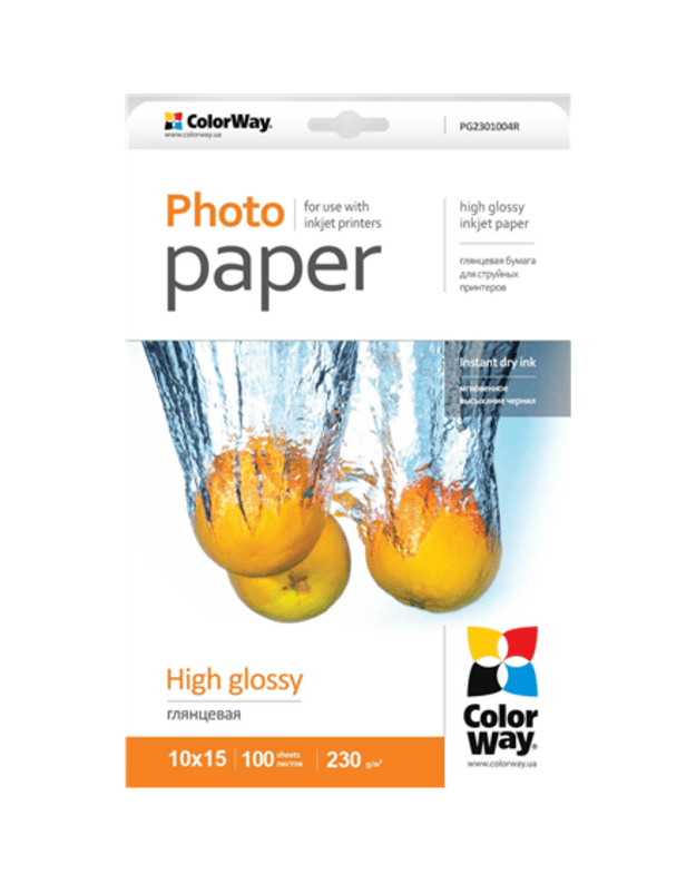 ColorWay | 230 g/m² | A4 | High Glossy Photo Paper