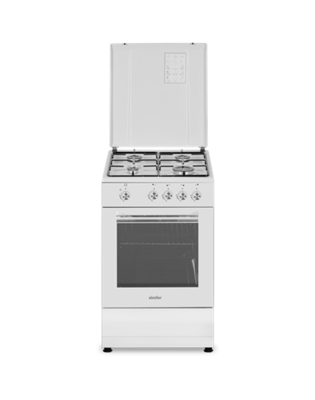Cooker | 4401SGRBB.1 | Hob type Gas | Oven type Gas | White | Width 50 cm | Depth 55 cm | 49 L