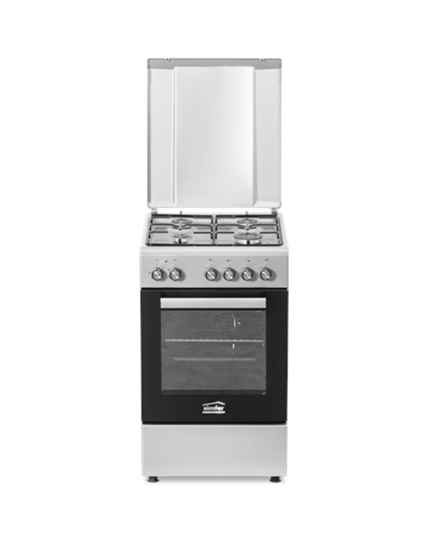 Cooker | 5405SERGG | Hob type Gas | Oven type Electric | Stainless steel | Width 50 cm | Electronic ignition | Depth 60 cm | 43 L