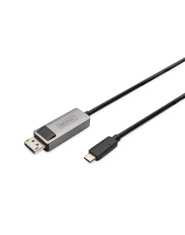 Digitus Bi-directional Adapter Cable DB-300334-020-S 2 m, Black, Display Port, USB-C