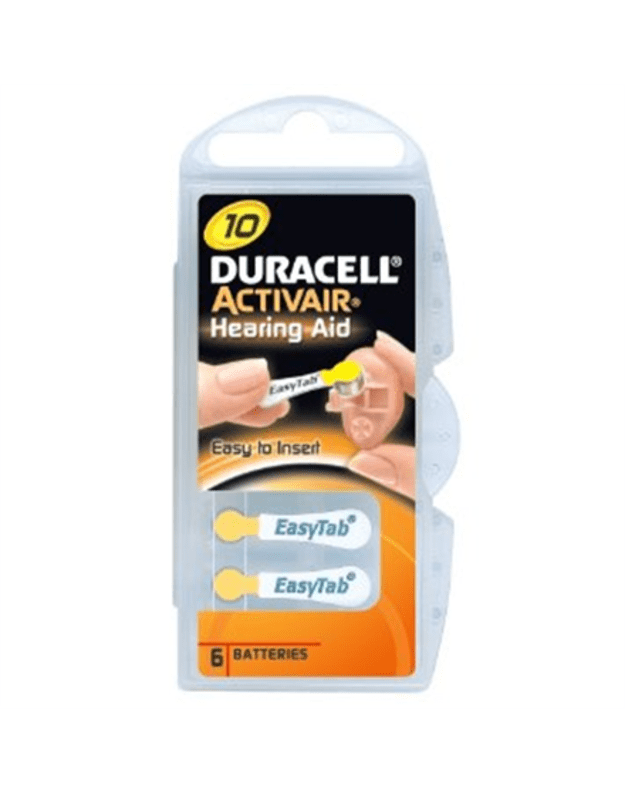Duracell | A10/DA10/ZL10 | Zinc air cells | 6 pc(s)
