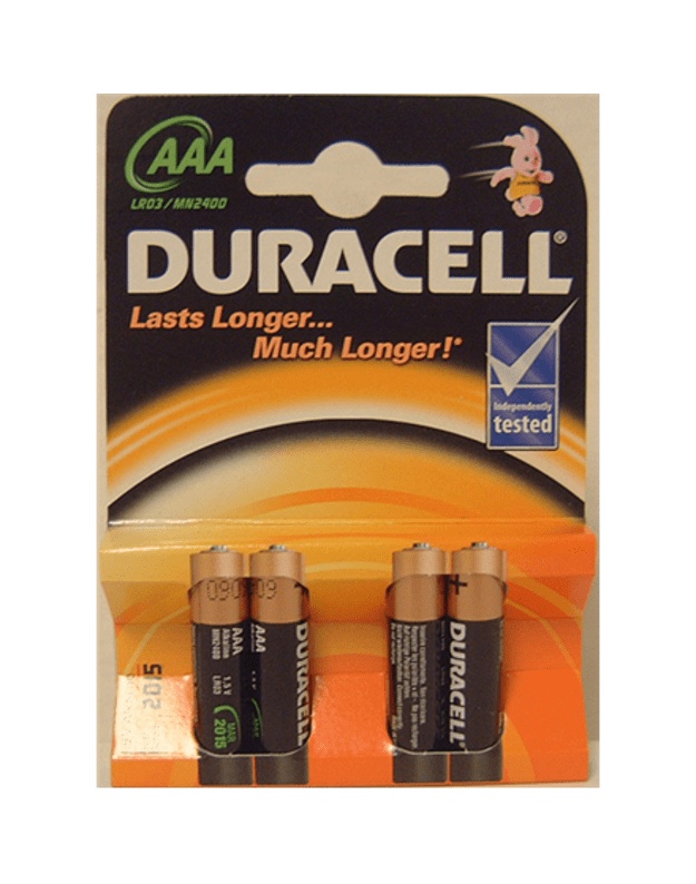 Duracell AAA/LR03 Alkaline Basic MN2400 4 pc(s)