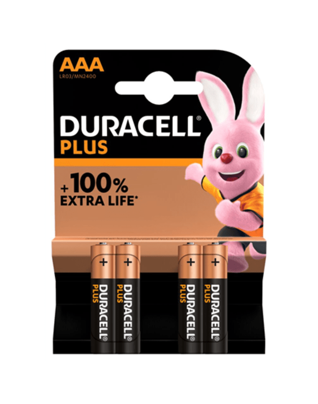 Duracell Plus MN2400 AAA Alkaline 4 pc(s)