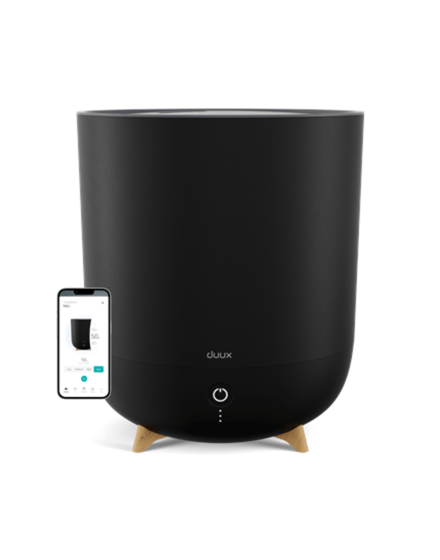Duux Smart Humidifier Neo Water tank capacity 5 L Suitable for rooms up to 50 m² Ultrasonic Humidification capacity 500 ml/hr Black