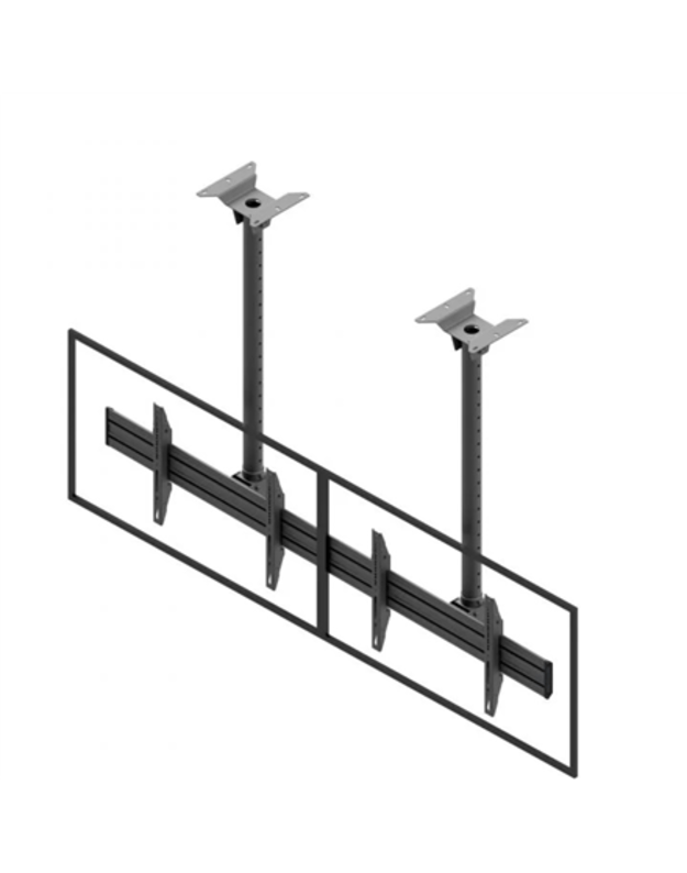 EDBAK Menu Board Ceiling Mount for Two Screens Ceiling mount, MBV2155-L, 50-57 , Maximum weight (capacity) 140 kg, Black
