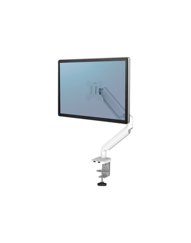 Fellowes arm for 1 monitor -  Platinum white
