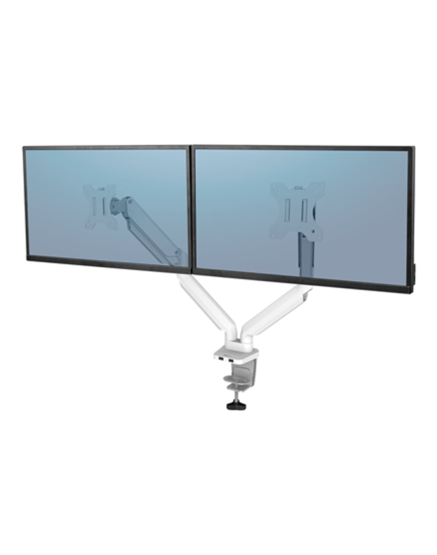 Fellowes arm for 2 monitors -  Platinum white