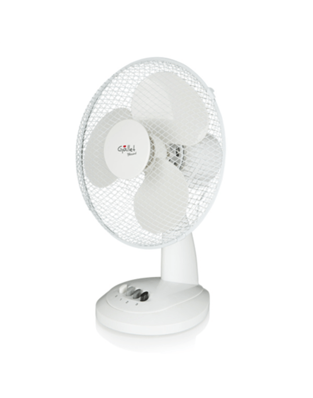 Gallet VEN9 Desk Fan, Number of speeds 2, 23 W, Oscillation, Diameter 23 cm, White