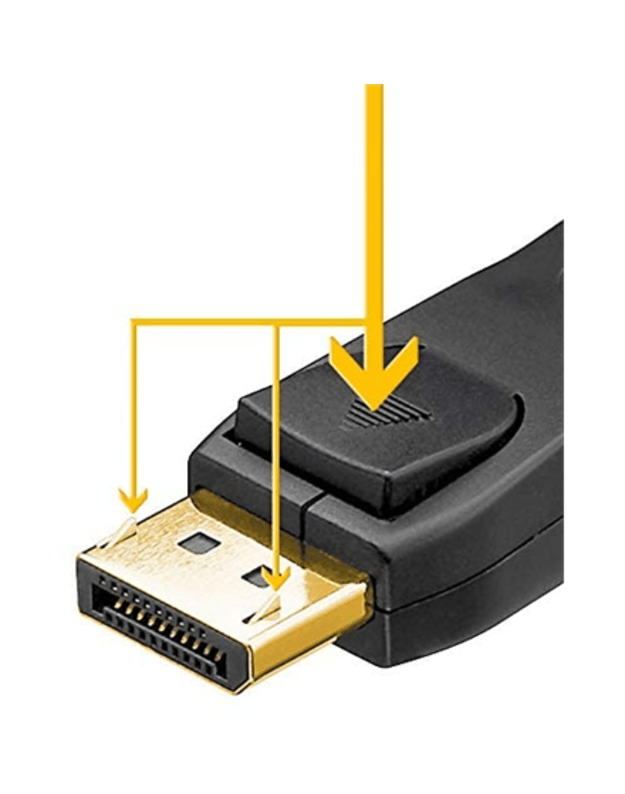 Goobay Connector Cable 1.2 Black Displayport 3 m