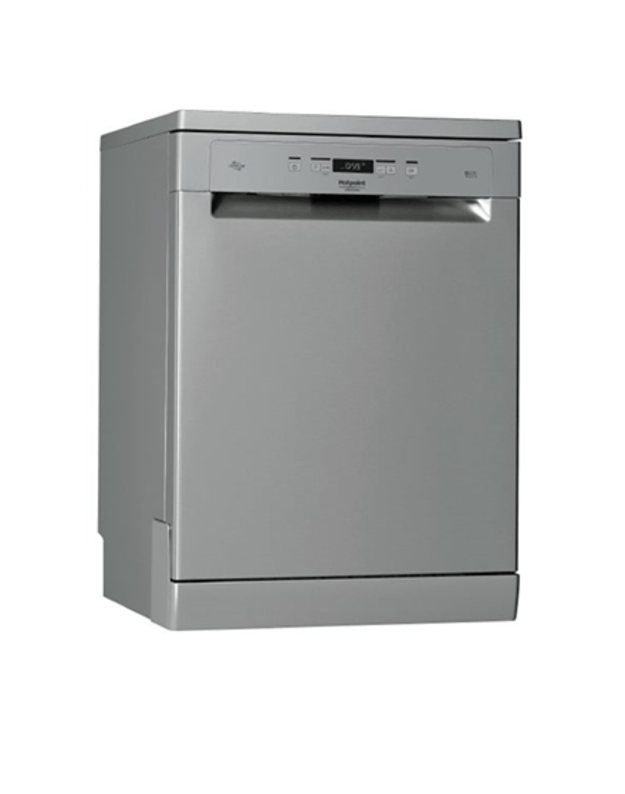 Hotpoint Dishwasher HFC 3C41 CW X Free standing Width 60 cm Number of place settings 14 Number of programs 9 Energy efficiency class C Display AquaStop function Inox