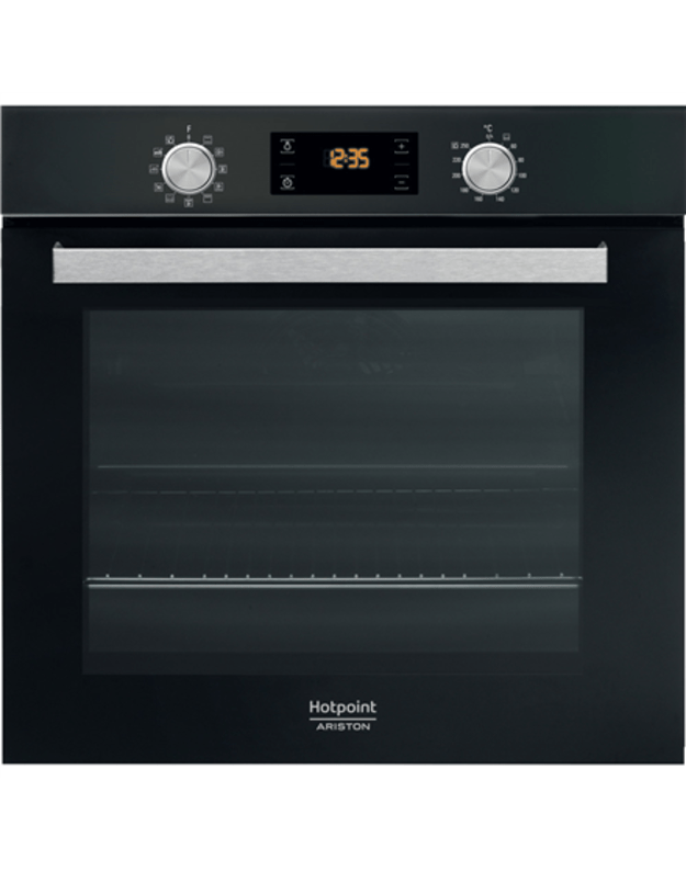 Hotpoint Oven FA5 841 JH BL HA 71 L Multifunctional AquaSmart Knobs and electronic Height 59.5 cm Width 59.5 cm Black