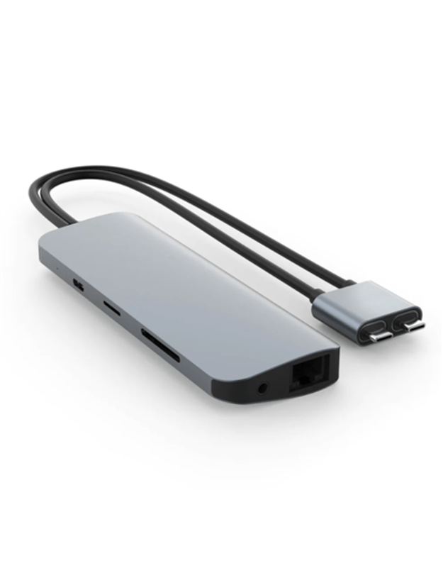 Hyper HyperDrive Dual USB-C 10-in-2 Dual 4K Hub - Space Grey - For Intel & M1/M2 Pro/Max MB Pro